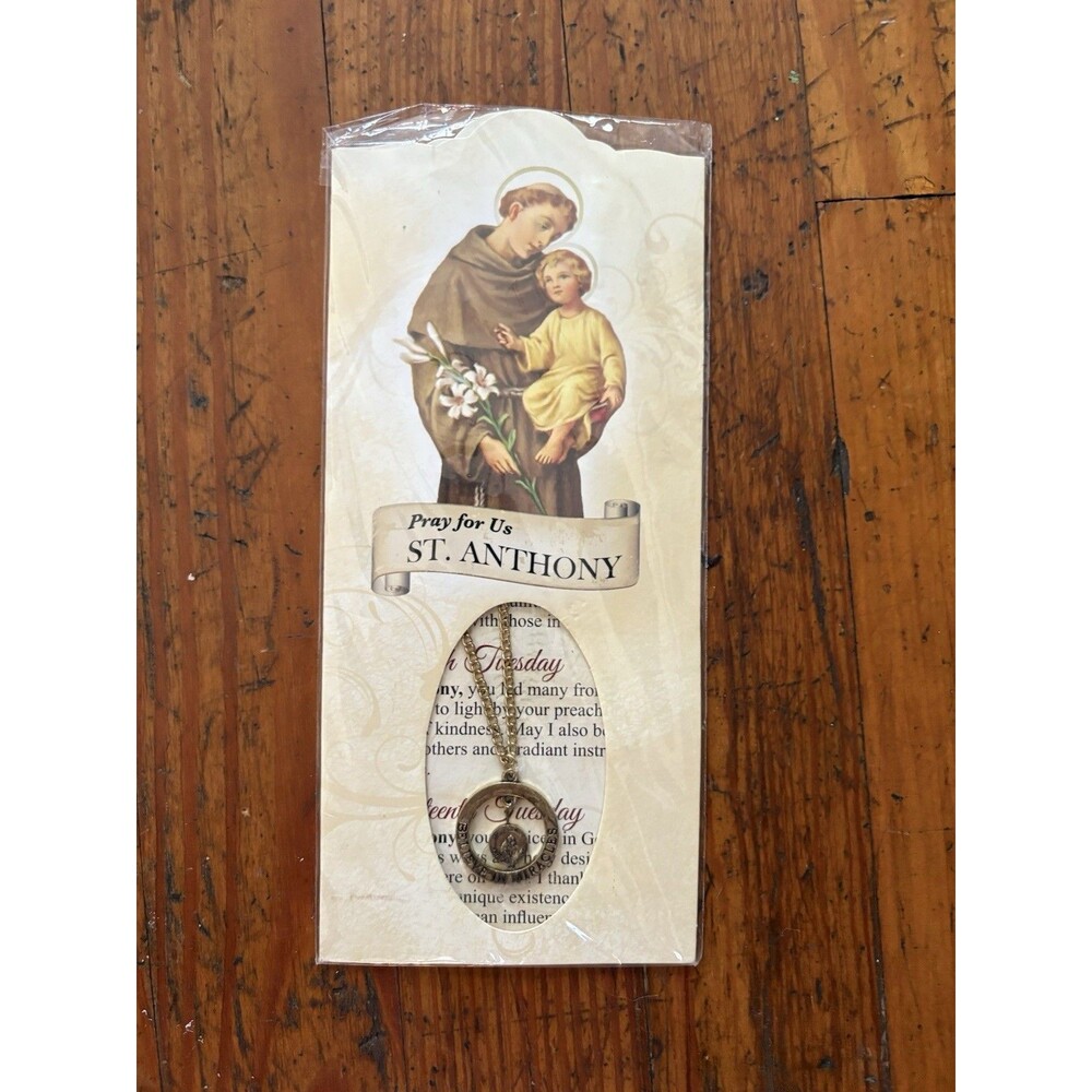New Weekly Prayers "Pray For Us St. Anthony" + "Believe in Miracles" Medallion